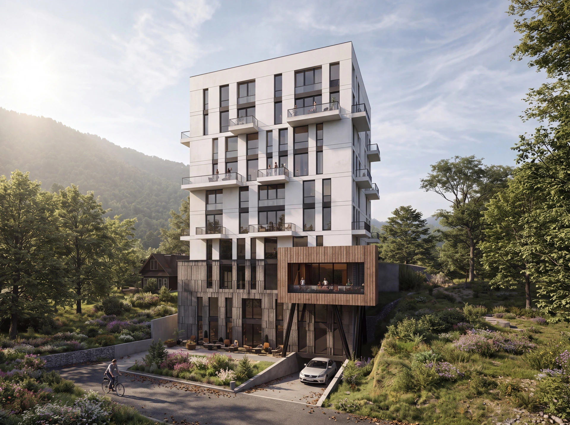 Dilijan Heights Residence: architectural view 2.