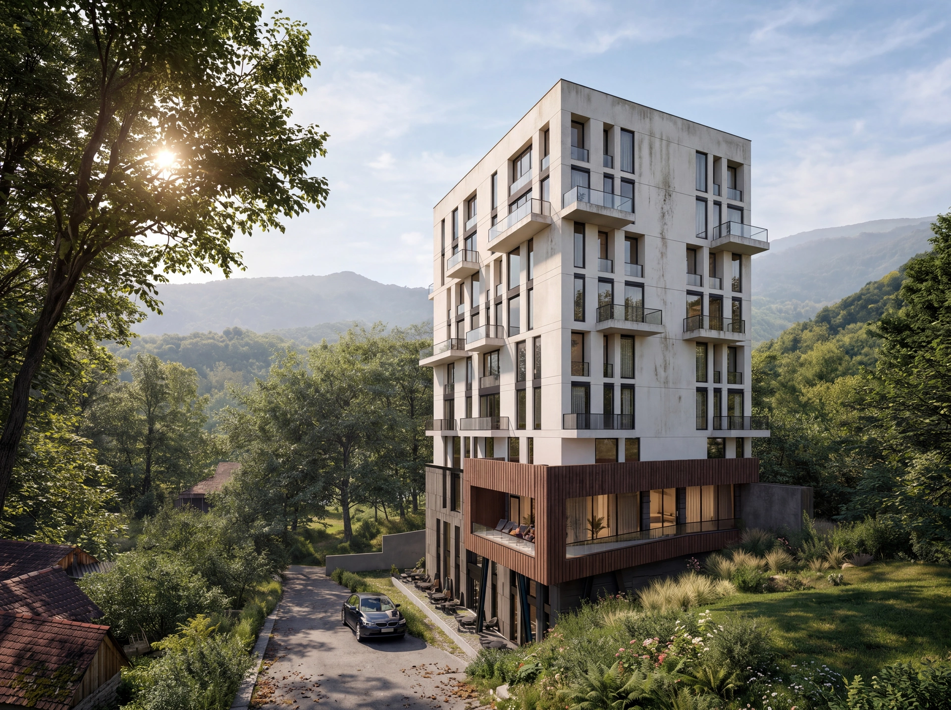 Dilijan Heights Residence: architectural view 3.