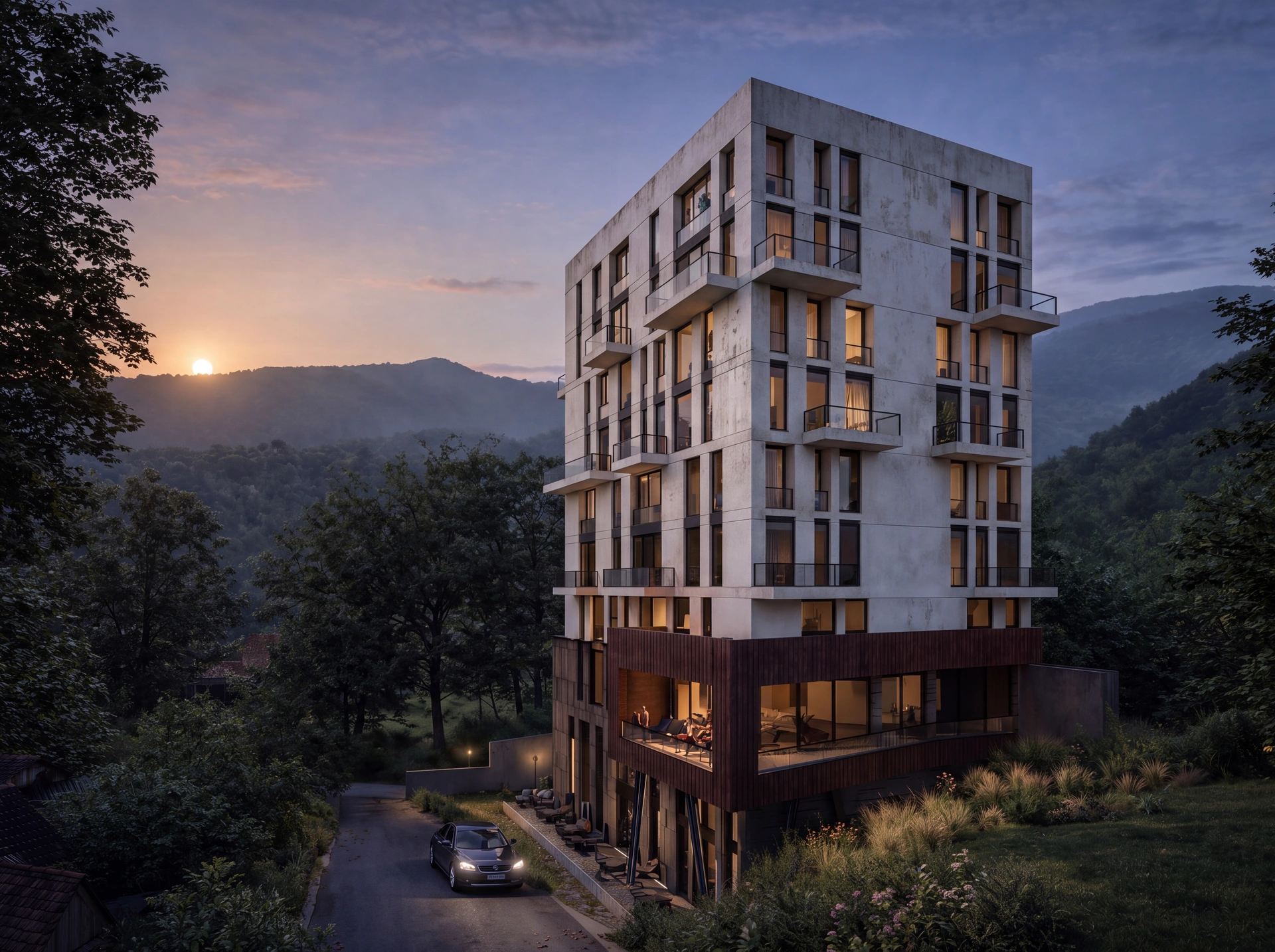 Dilijan Heights Residence: architectural view 4.