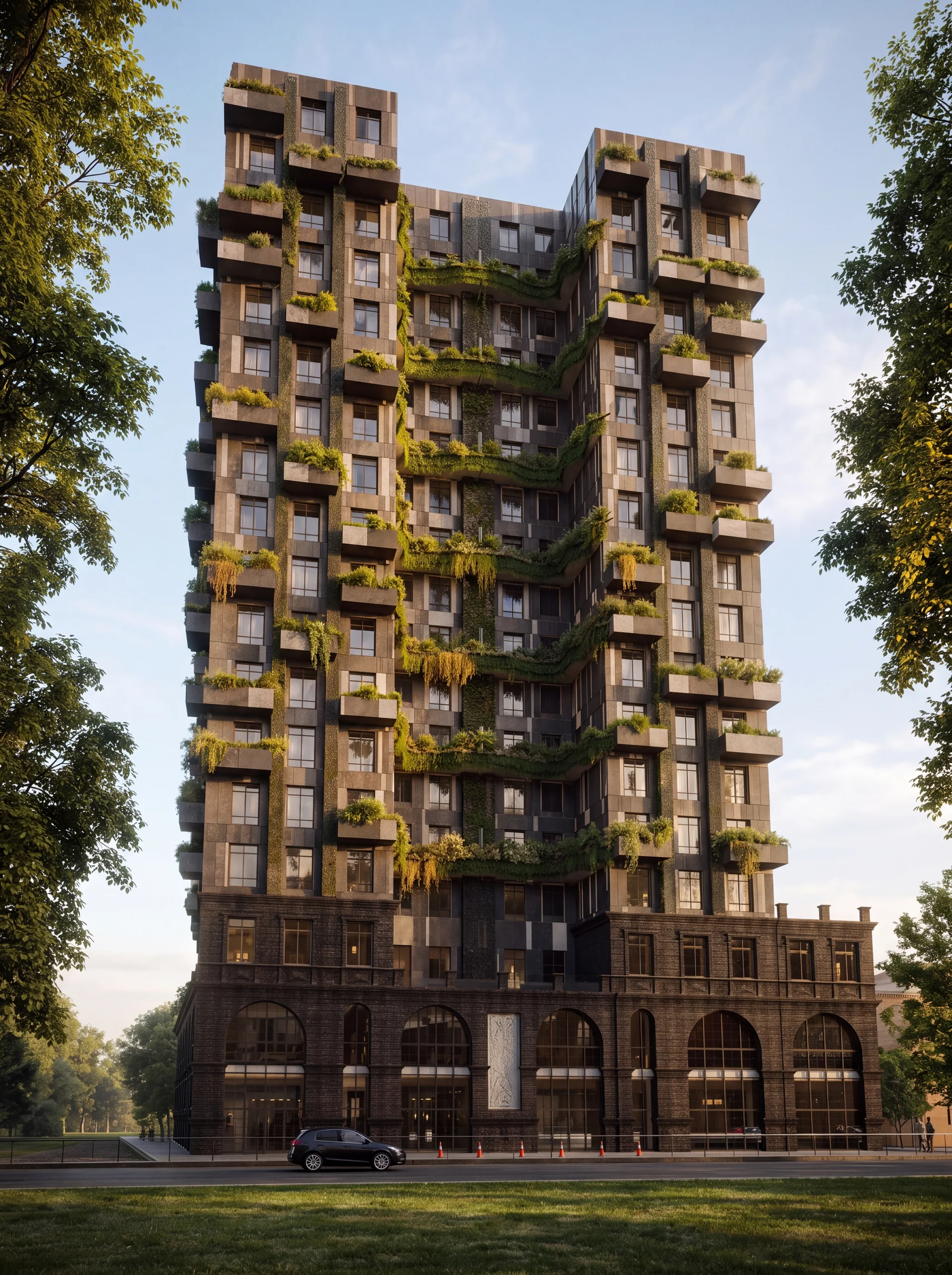Firdaus Tower: exterior front.